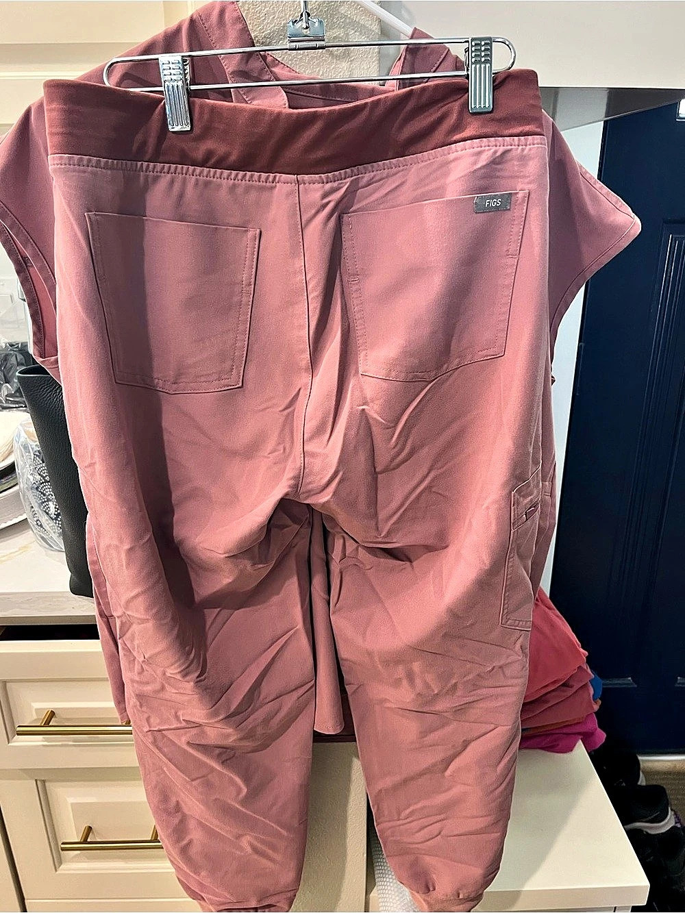 FIGS Catarina One-Pocket Scrub Pant Mauve Pink Jogger Scrub Pants Size